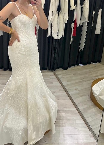 Modern Klasik Straplez Denizkızı Gelinlik - Görsel 2