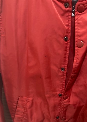 Zara Düğmeli Kırmızı Rahat Kesim Ceket