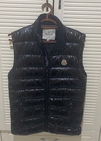 Moncler Siyah Düğmeli Erkek Yelek