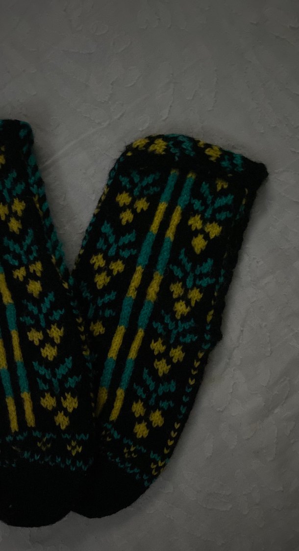 Nakışlı Çok Renkli çetik çorap - Görsel 4