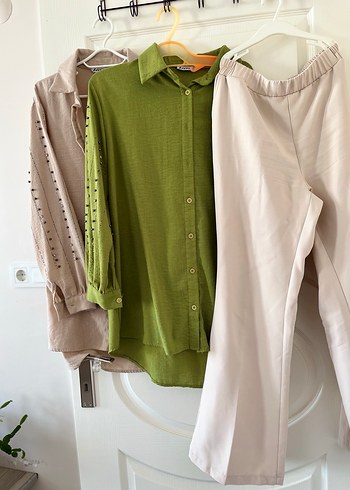 Haki Rahat Kesim tesettür Gömleğ - Görsel 5