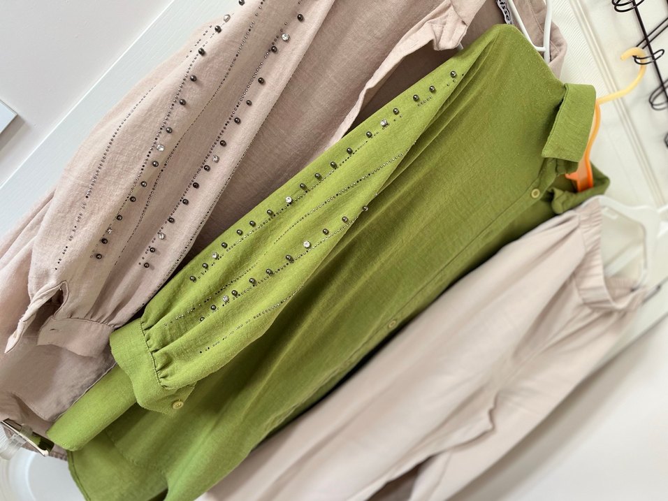 Haki Rahat Kesim tesettür Gömleğ - Görsel 2