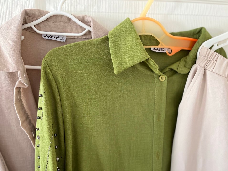 Haki Rahat Kesim tesettür Gömleğ - Görsel 3