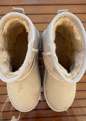 Bej Süet Kadın Dolgu Topuk Bot - Görsel 3