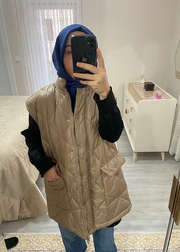 Camel yelek - Görsel 3