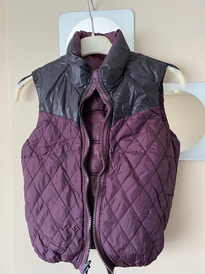 Mor Fermuarlı çocukŞişme Yelek - Görsel 2