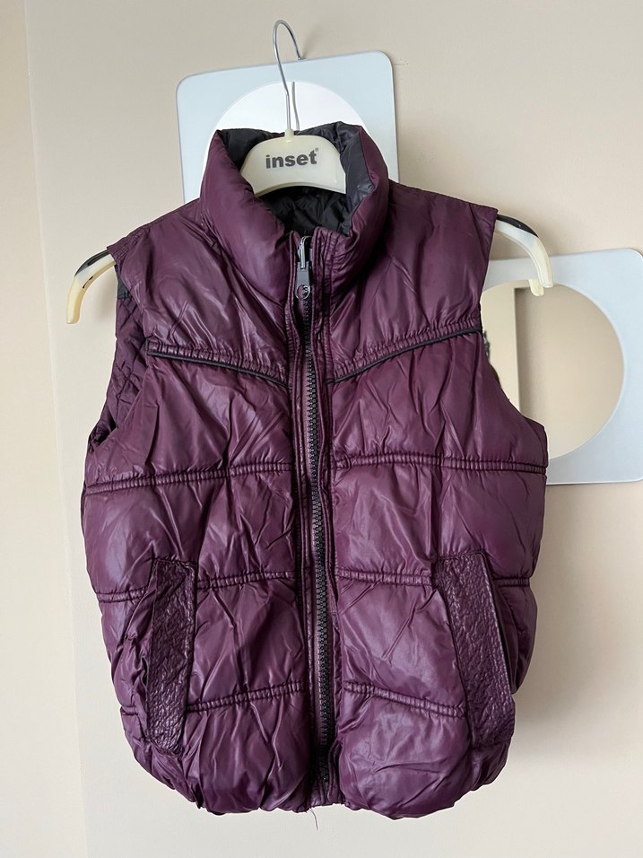 Mor Fermuarlı çocukŞişme Yelek - Görsel 3