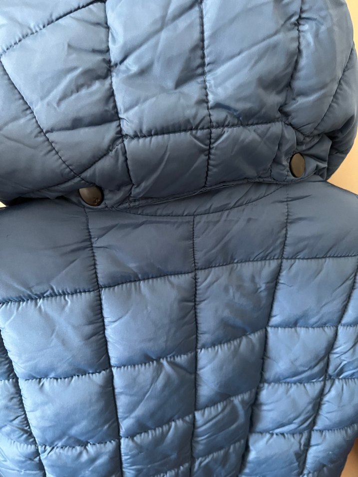 Koyu Mavi Erkek Çocuk Kapitone Mont - Görsel 2