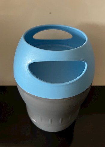 Mavi-Gri Tupperware yemek termosu - Görsel 5