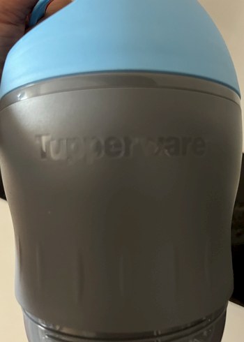 Mavi-Gri Tupperware yemek termosu - Görsel 2