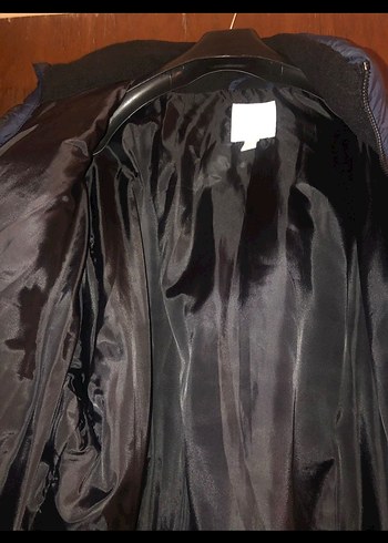 Erkek Lacivert Fermuarlı Kış Montu - Görsel 5