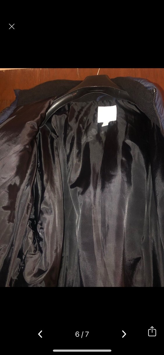 Erkek Lacivert Fermuarlı Kış Montu - Görsel 5