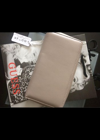 Guess Kadın Bej Deri Fermuarlı Cüzdan - Görsel 3