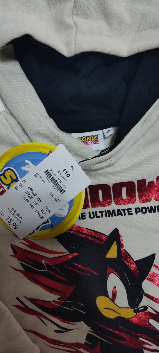 sonic sweatshirt - Görsel 2