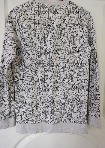 15-16 Yaş Beden hm gri baskılı sweat