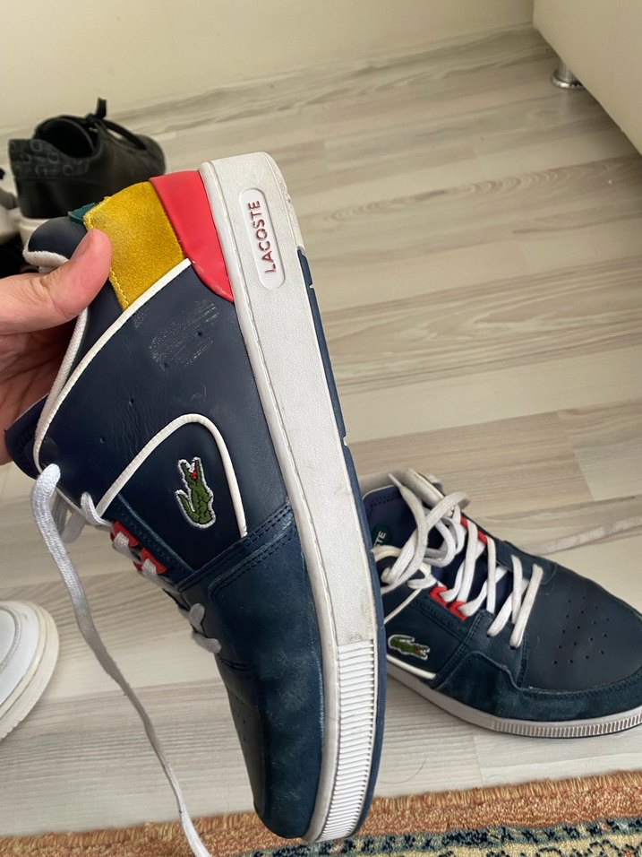 Lacoste Erkek Mavi Spor Ayakkabı - Görsel 4