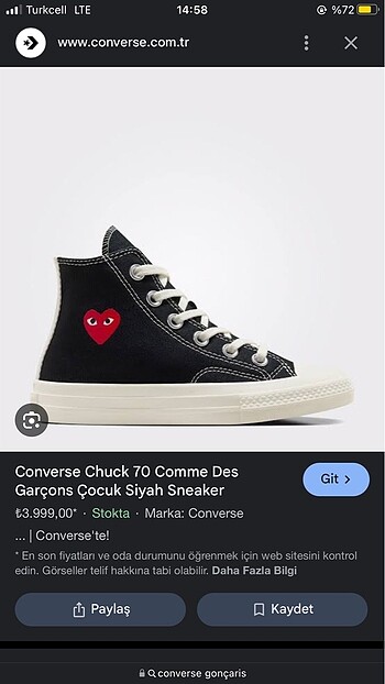 Converse garçons