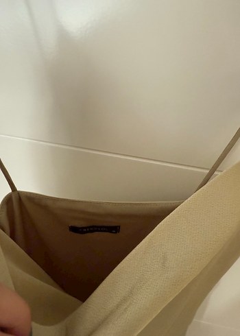 Yağ Yeşili Elbise - Görsel 5