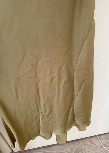 Yağ Yeşili Elbise - Görsel 3