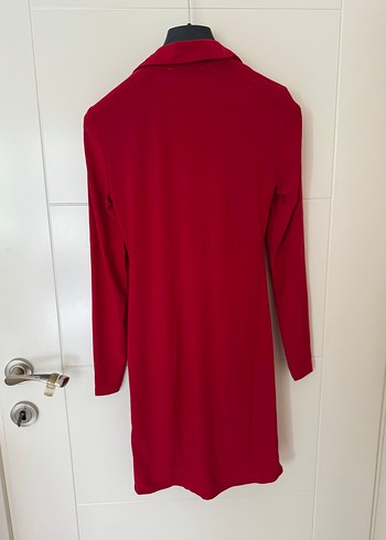 Kırmızı Dar Kısa Elbise - Görsel 4