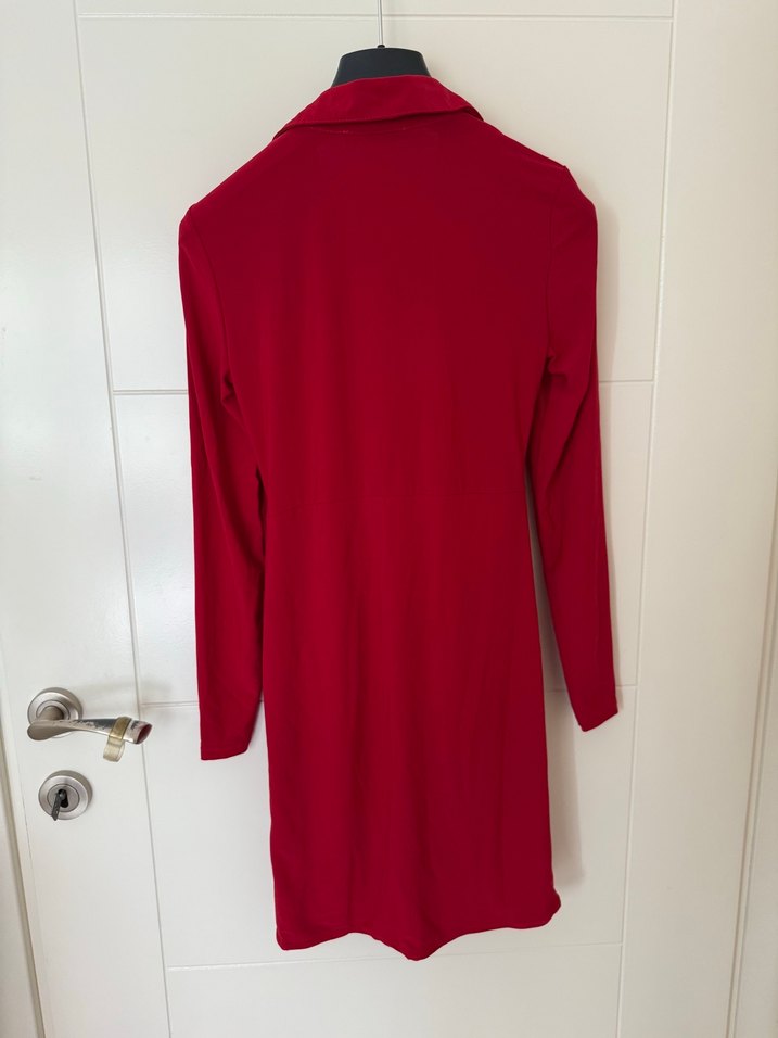 Kırmızı Dar Kısa Elbise - Görsel 4