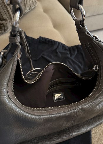 Matraş Gri Kadın Omuz Çantası - Görsel 3