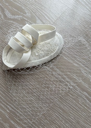 Nikah Vualet Dantel Detaylı Beyaz Vintage Gelin Aksesuarı - Görsel 2