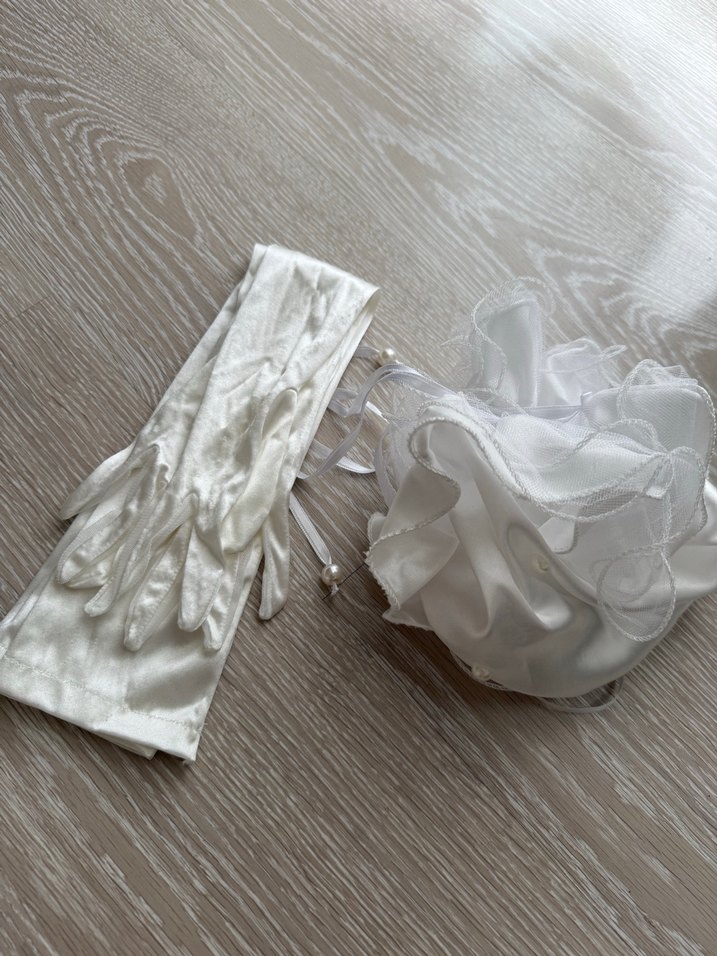 Nikah Vualet Dantel Detaylı Beyaz Vintage Gelin Aksesuarı - Görsel 4