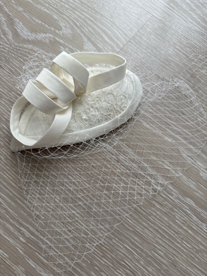 Nikah Vualet Dantel Detaylı Beyaz Vintage Gelin Aksesuarı - Görsel 2