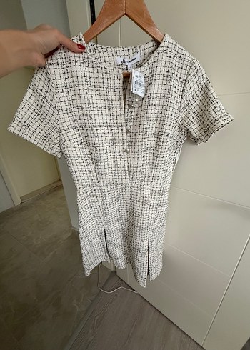 36 Beden Koton Tüvit Midi Triko Elbise