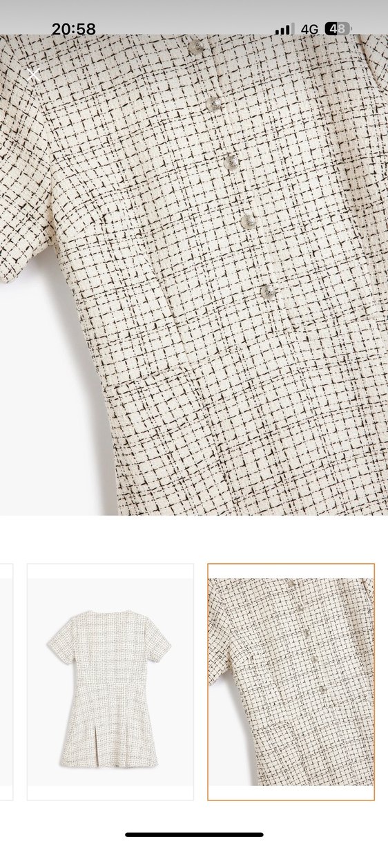 Koton Tüvit Midi Triko Elbise - Görsel 3