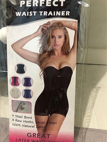m Beden siyah Renk Latex Korse
