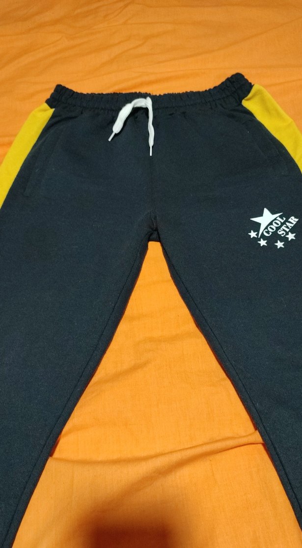 lacivert Sarı Baskılı kadın Eşofman Altı - Görsel 5