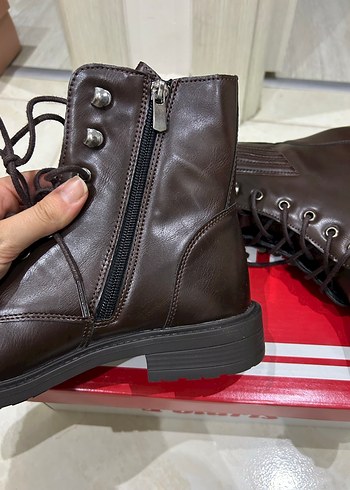 Polaris Kahverengi Deri Kadın Bot - Görsel 4