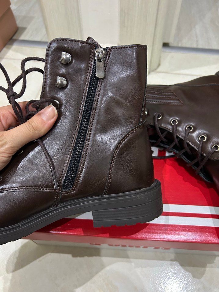 Polaris Kahverengi Deri Kadın Bot - Görsel 4