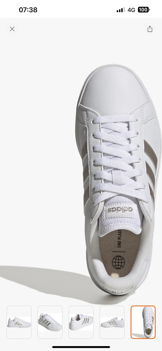 Adidas Kadın Beyaz Spor Ayakkabı - Görsel 3