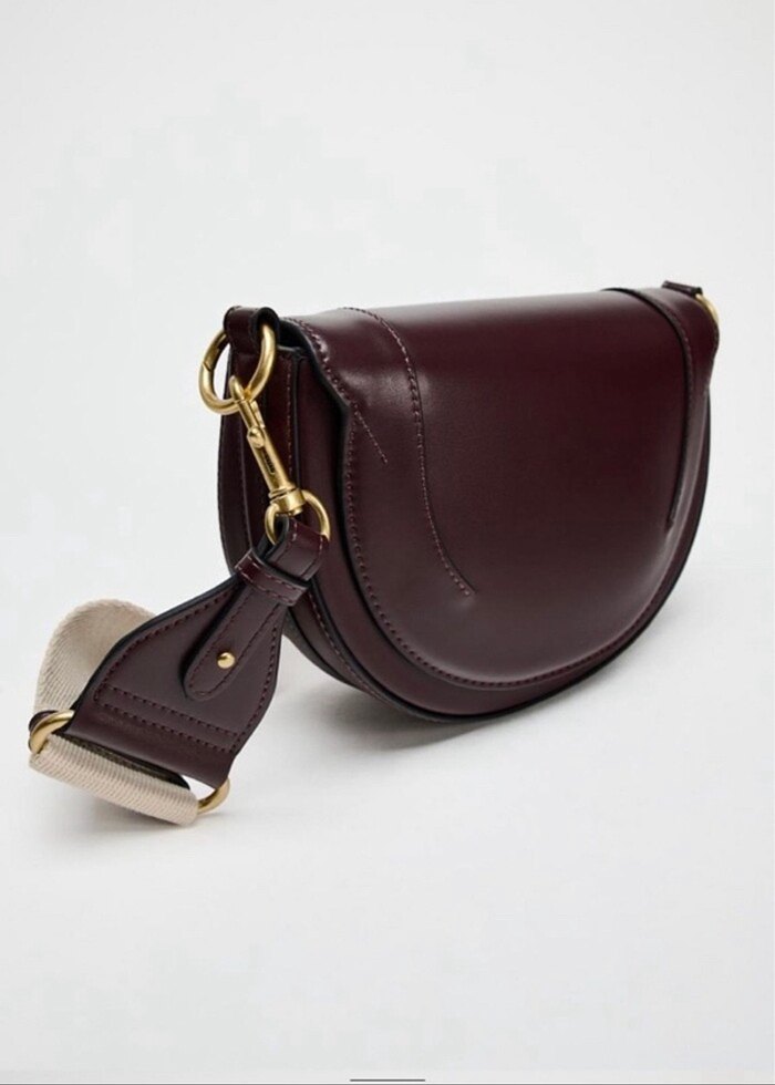 Borda Deri Tokalı Zara Kadın Çanta - Görsel 5