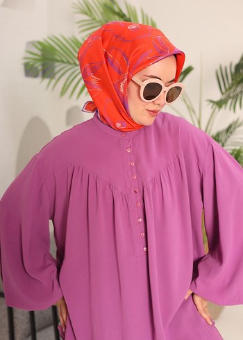 Beden pembe Renk SilkHome Twil İpek Eşarp