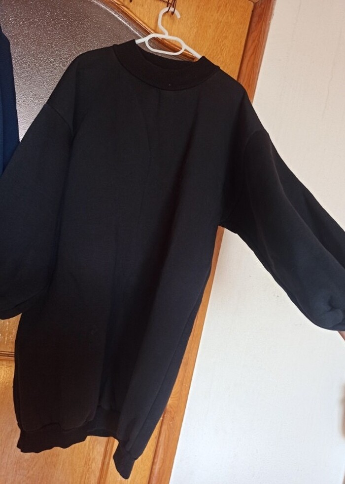 Balon kollu kışlık tunik  - Görsel 3