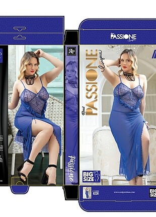 BÜYÜK BEDEN FANTAZİ GECELİK TAKIM STD 