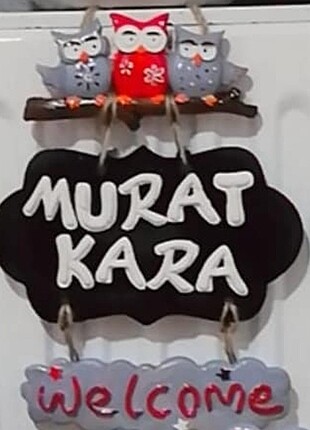Kişiye özel kapı süsü