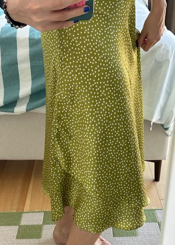 Mango Saten Midi Etek - Görsel 4