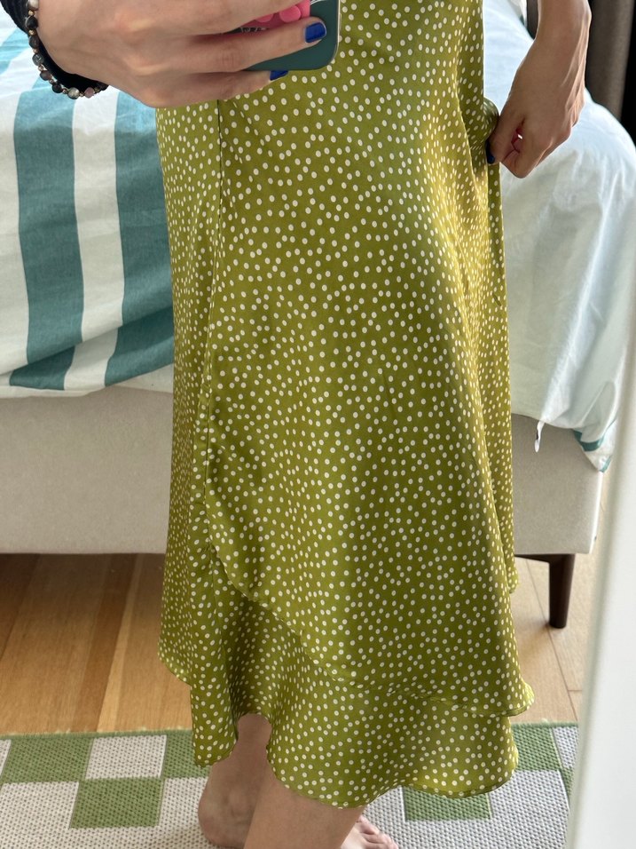 Mango Saten Midi Etek - Görsel 4