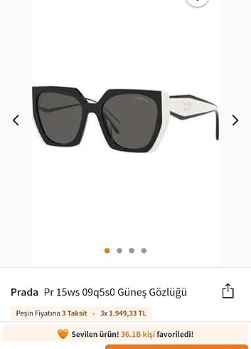 Prada güneş gözlüğü 