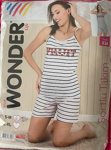 Askılı Şortlu Pijama Takımı