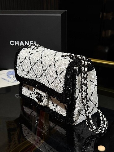  Beden siyah Renk Chanel special weaving bag