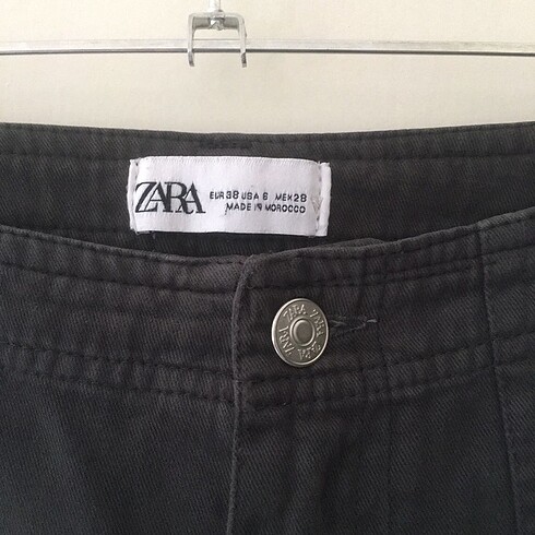 Zara Zara Kargo Pantolon Füme Rengi