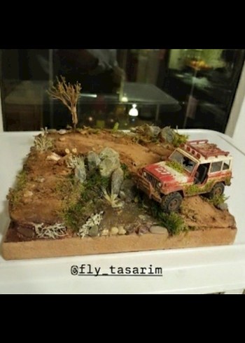 Off-Road zorlu parkur maket stand - Görsel 4