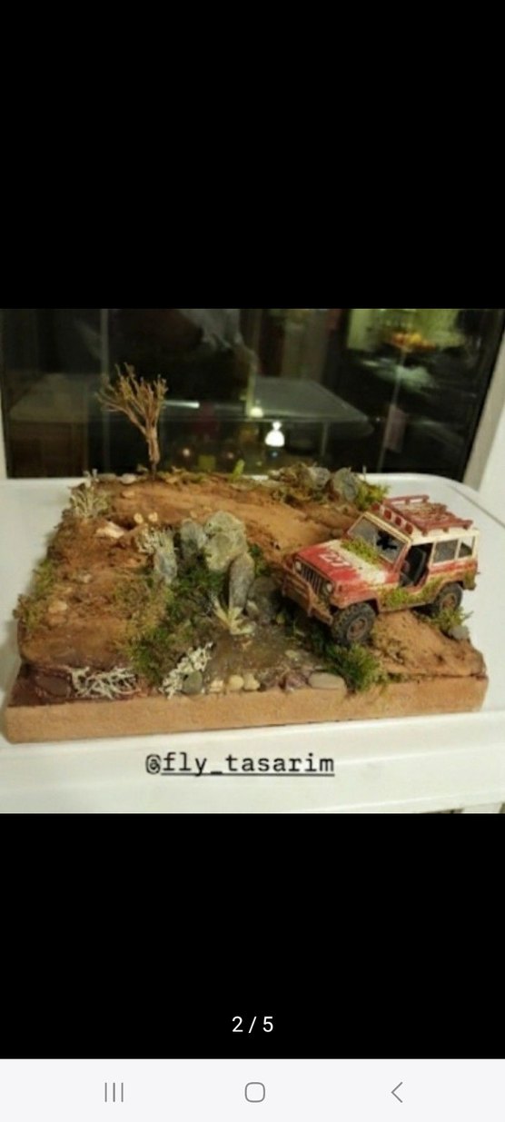 Off-Road zorlu parkur maket stand - Görsel 4