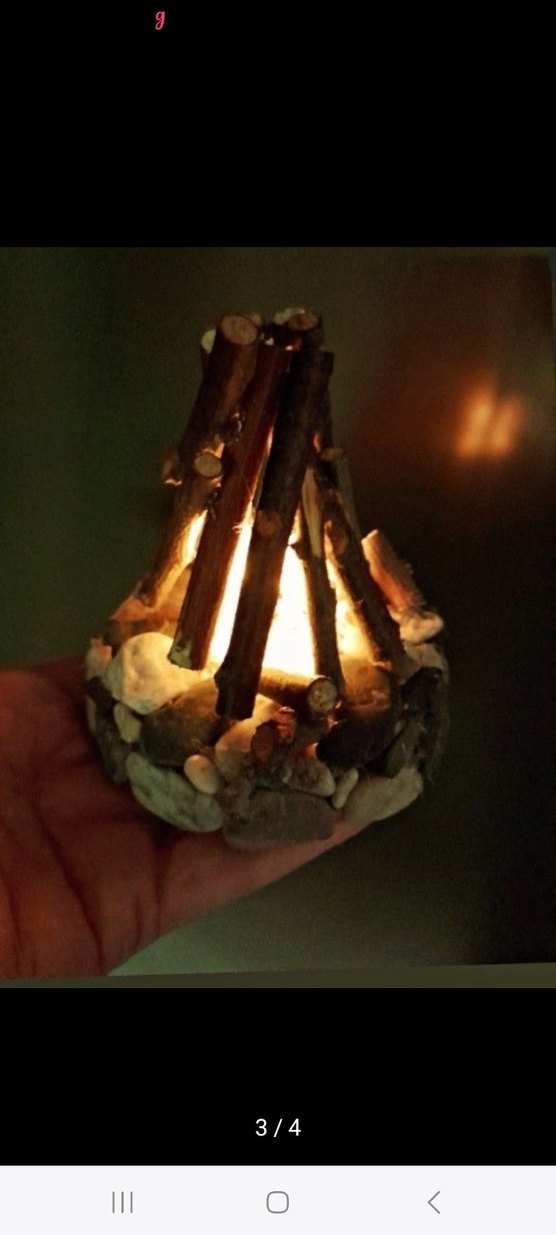 minyatür ateş çukuru/ kamp ateşi - Görsel 4